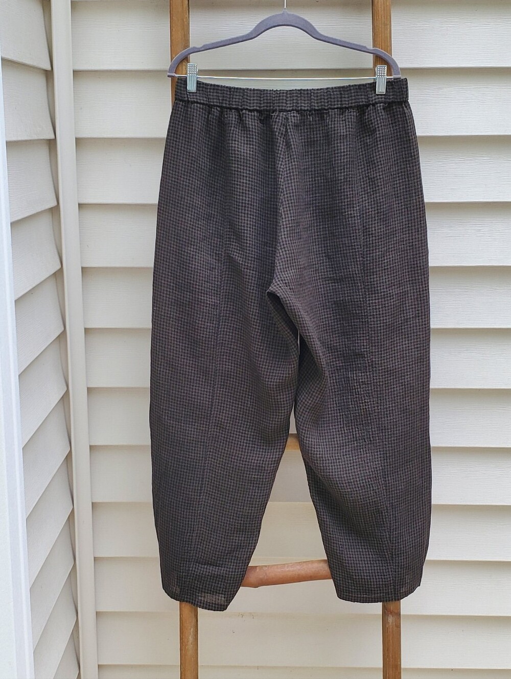 Eileen Fisher Organic Linen Tapered Lightweight Pants Size M - Picture 3 of 6